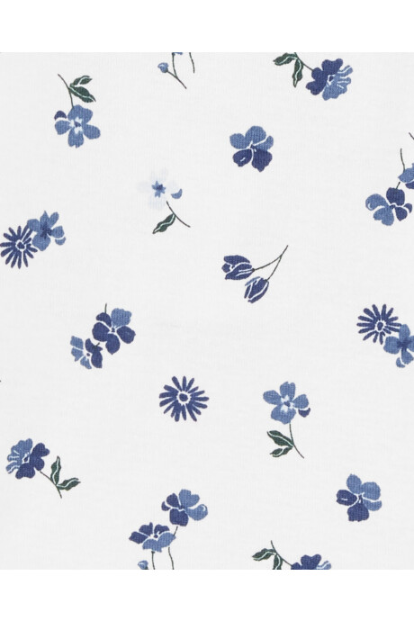 Pack tres bodies de algodón, manga larga, diseños florales Sin color