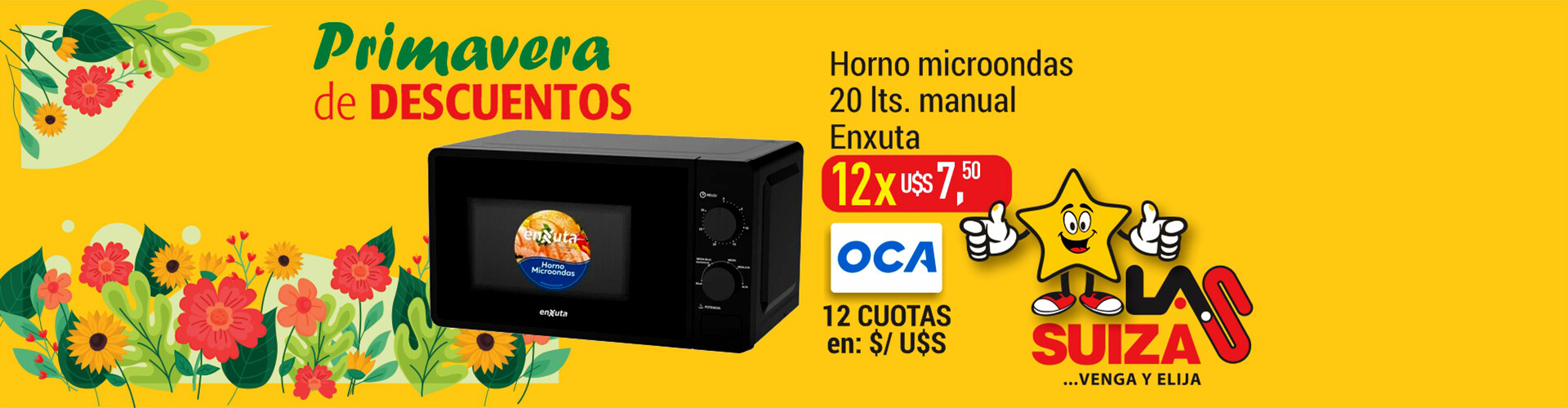 Microondas 20 lts Enxuta