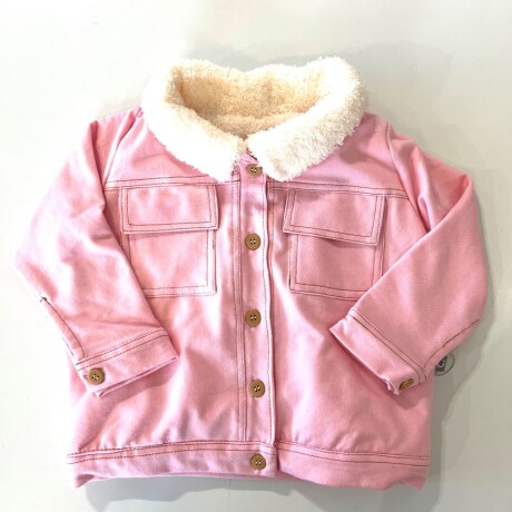 Chaqueta corderito rosa