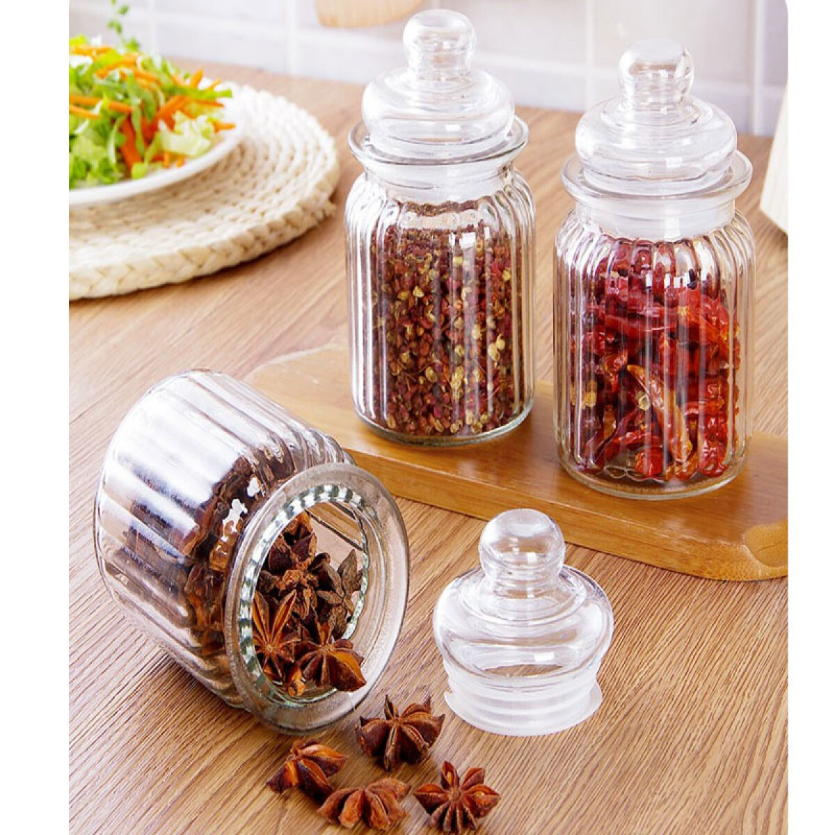 Frasco de vidrio hermético - Frasco De Vidrio Hermético 