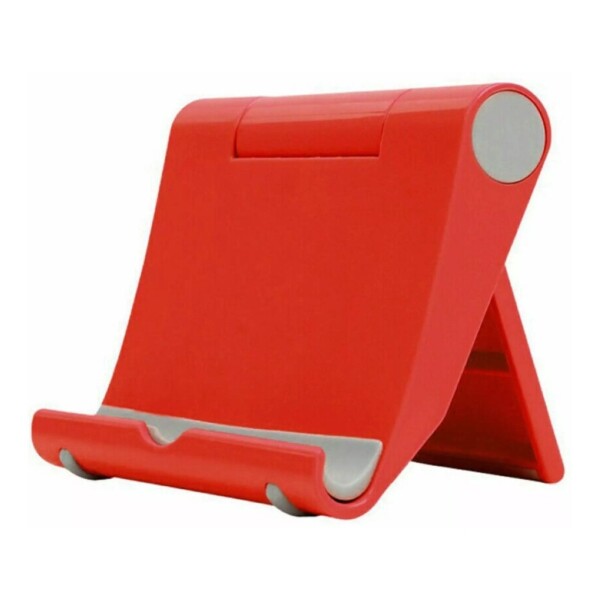 Soporte De Escritorio Plegable Universal Telefono Celular Color Variante Rojo