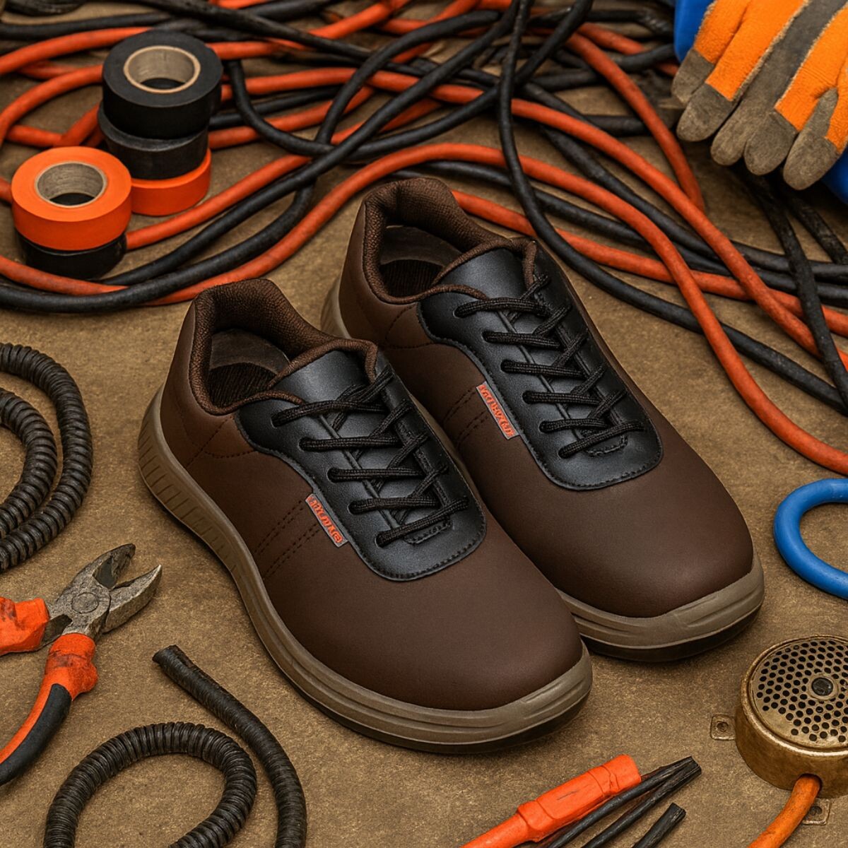 ZAPATO SAFE TECH P/ELECTRICISTA PVC GRIS 40