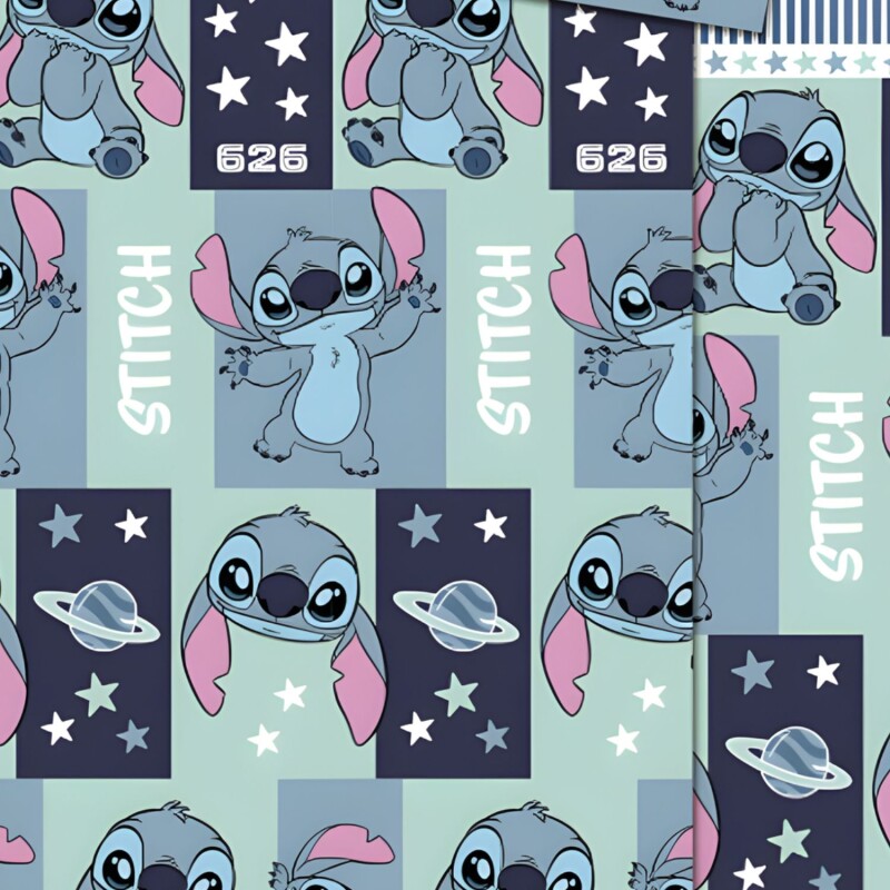 Juego de Sábanas Disney Infantil 1 plaza Stitch 1