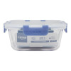 Recipiente Vianda De Vidrio Keep Para Microondas 800 Ml Azul