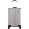 Valija de viaje Indra rígida 55x34,5x23 cm Plateado