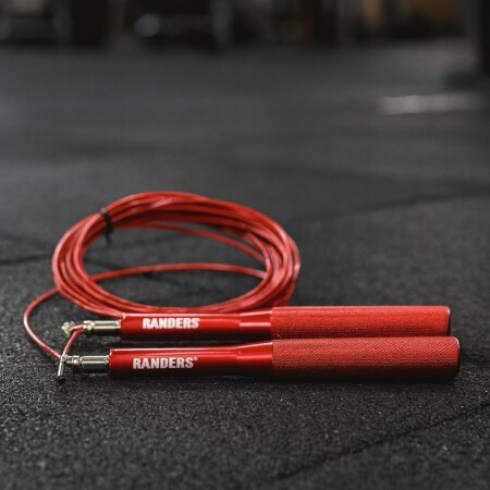 CUERDA PARA SALTAR ALUMINIO CON RULEMAN Rojo