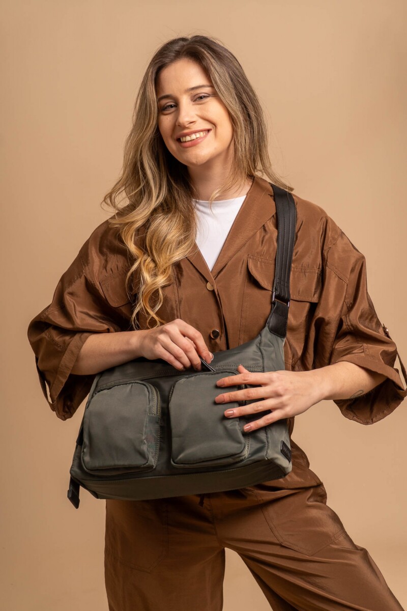 BANDOLERA TAHINA - MILITAR C/NEGRO 