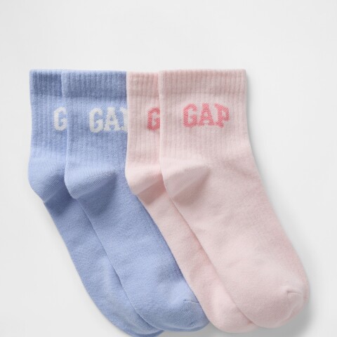 V-LOGO QTR CREW SOCK 2PK Pink Miscellaneous