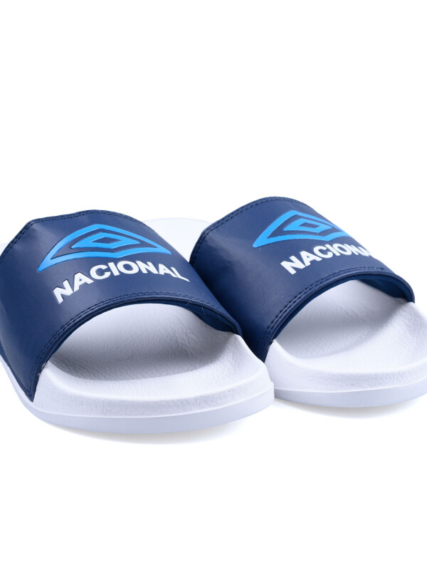 Ojotas Locker Room Nacional Hombre Azul Marino, Blanco