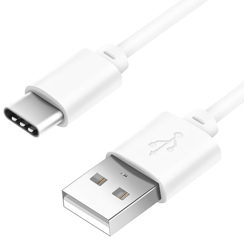 Cable Cargador USB A a Tipo C de 2 Metro Blanco