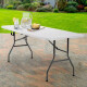 Mesa Plegable Valija 1.52m Jardin Camping Exterior Comedor Tipo Maleta Mesa Plegable Valija 1.52m Jardin Camping Exterior Comedor Tipo Maleta