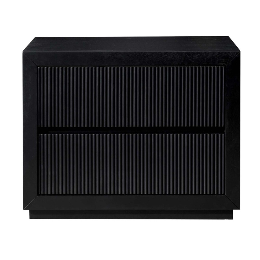 MESA DE LUZ MADERA NEGRO PRESTON