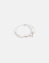 Anillos Chicos Strass Anillo Con Cruz - Plateado