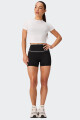 Remera Fabletics Cotton Crropped Blanco