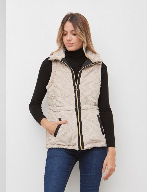 Chaleco Reversible BEIGE