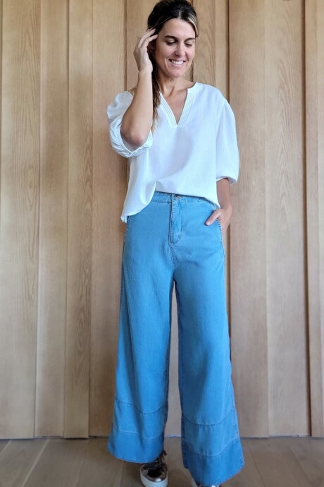 Pantalón Tomillo Denim Celeste