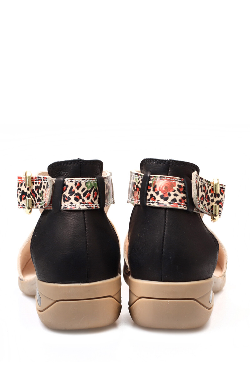Sandalia Grace Negro Tigre