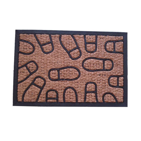 Felpudo Coco/Goma 40X60Cm H.1Cm Pies