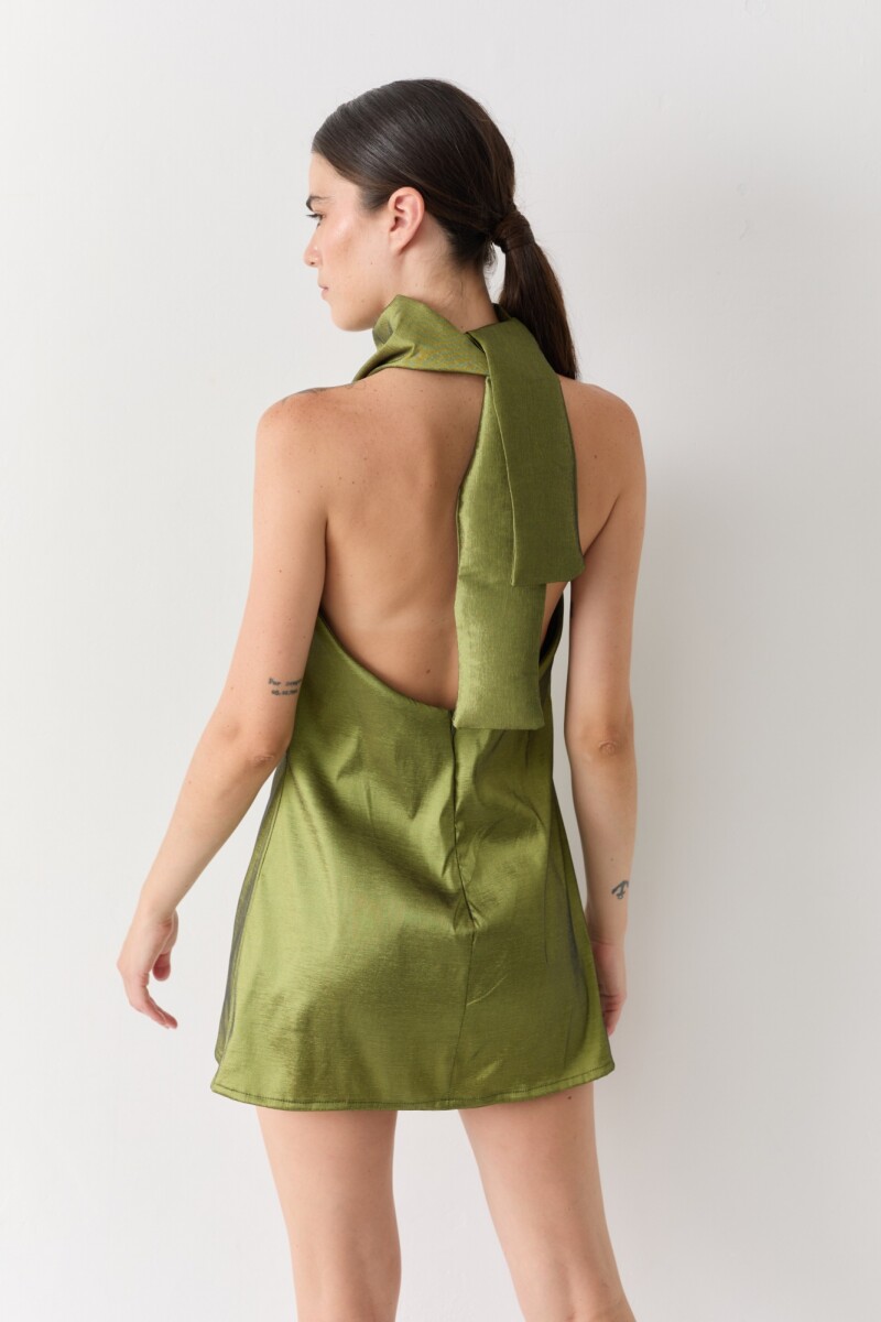 VESTIDO HALTER PARTY Verde
