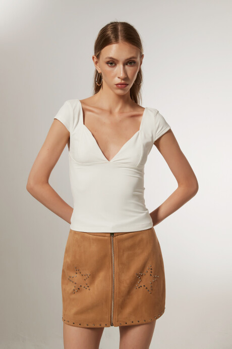 Tops Pawire Marfil / Off White
