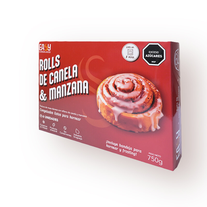 ROLLS DE CANELA Y MANZANA X 6 EASY 750G ROLLS DE CANELA Y MANZANA X 6 EASY 750G
