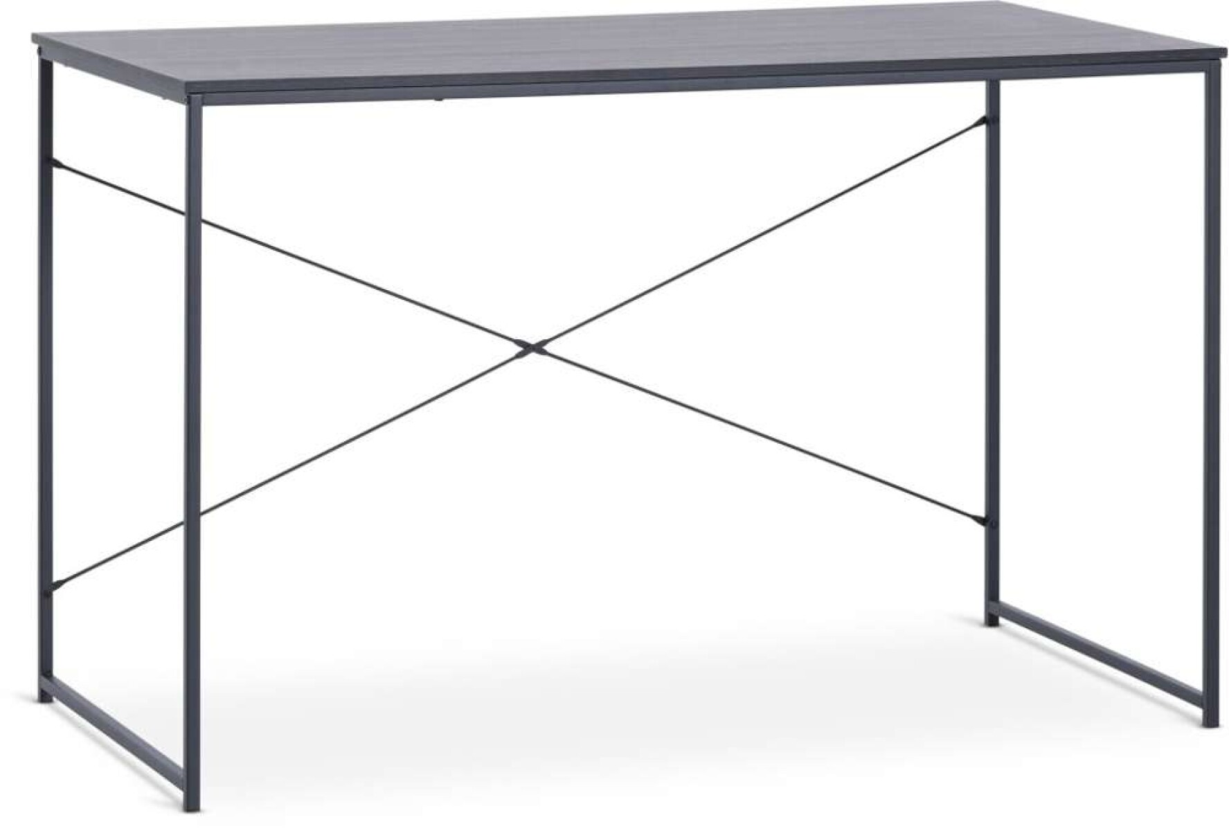 Escritorio ASTRUP 60x120 negro - Gris oscuro 