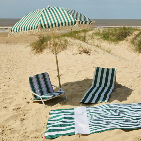 Reposera playa plegable con correa Club Petates Verde