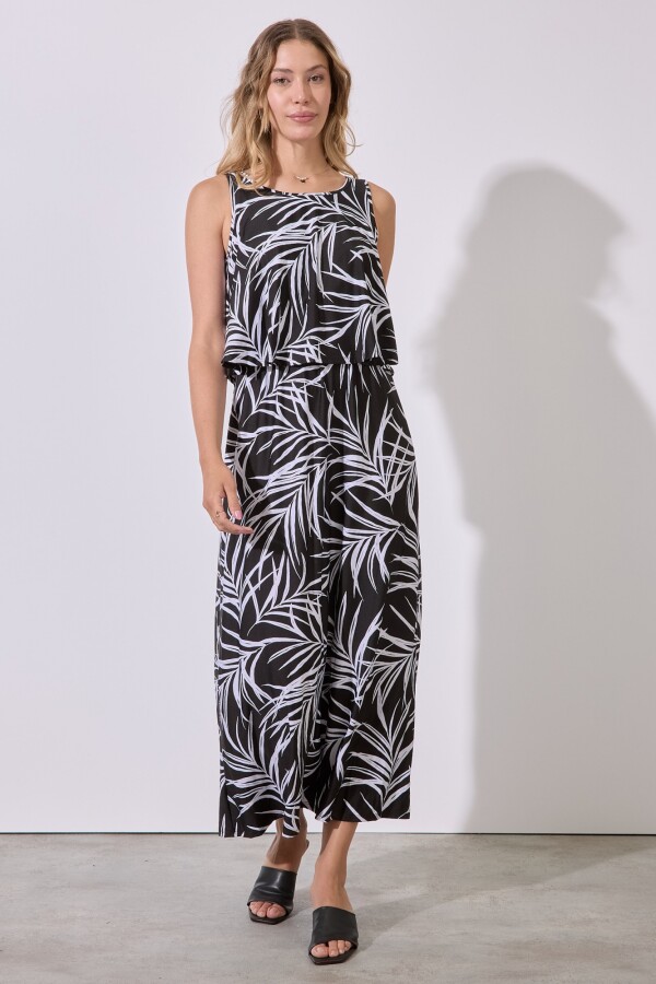 Vestido Maxi Print NEGRO/MULTI