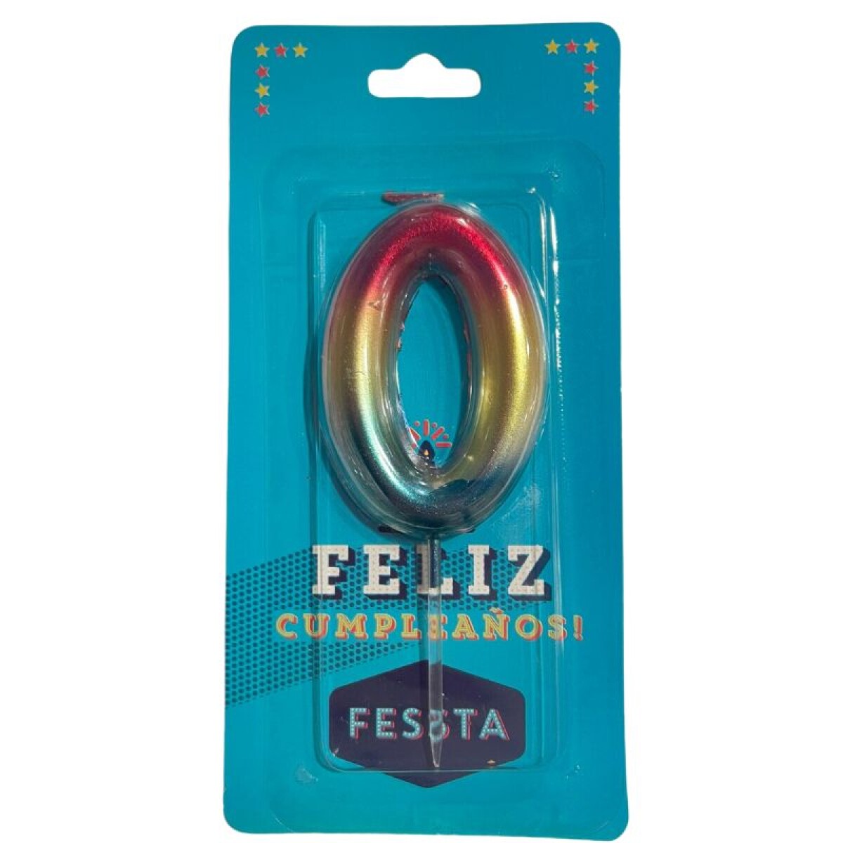 Vela N° Metalizada Degrade - CERO 