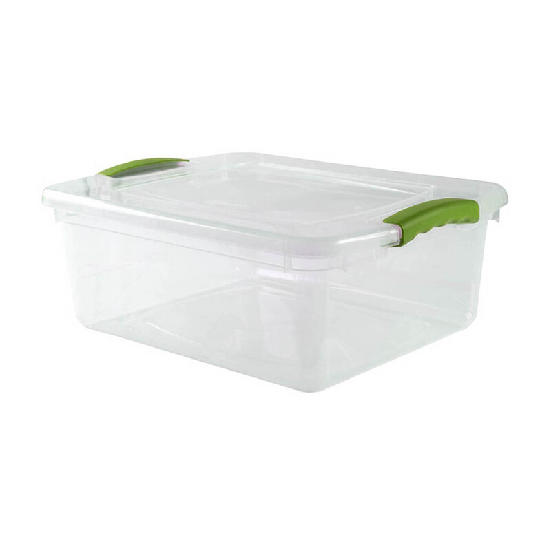 Set x2 Caja organizadora 15 lts Wenbox TRANSPARENTE