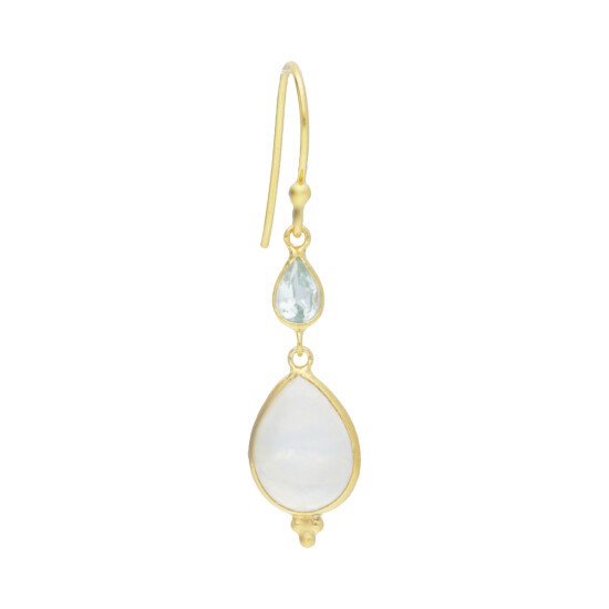 Caravanas Aros Karvik Plata 925 Y Baño De Oro 0