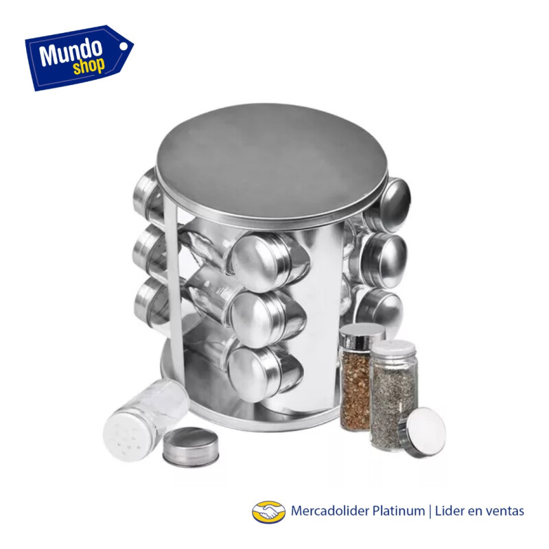 Porta Condimentos Especiero Giratorio Vidrio Porta Condimentos Especiero Giratorio Vidrio