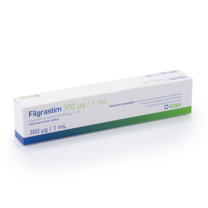 FILGRASTIM 300 MCG ICLOS AMP. X 1 ML. única