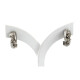 Caravanas Oro Blanco 18K Y Brillantes Caravanas Oro Blanco 18K Y Brillantes