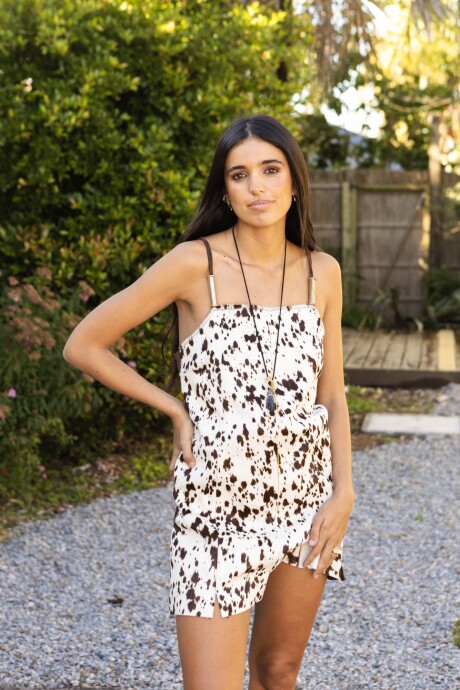 Mini Leather Dress Cowhide