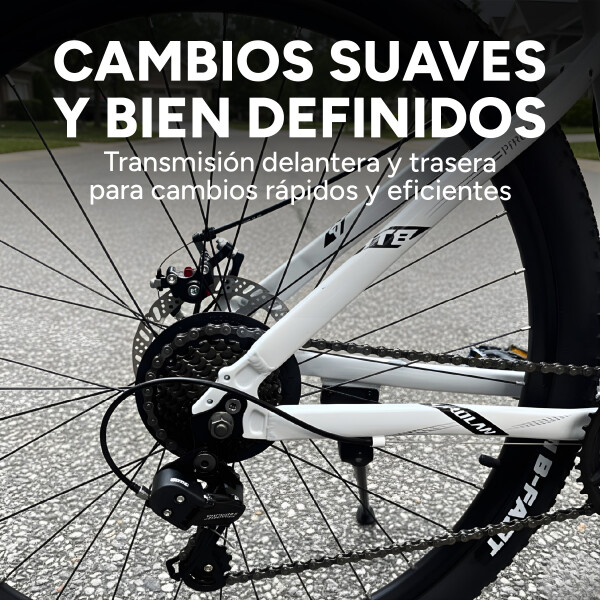 Bicicleta Crolan Montaña Rod 27.5 Freno Disco 21 Vel Shimano Color Blanco