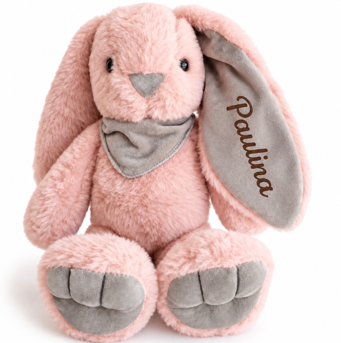 Peluche Nacimiento Conejito Personalizado - rosado 