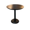 Mesa lateral redonda en madera - Producto con detalles Mesa lateral redonda en madera - Producto con detalles