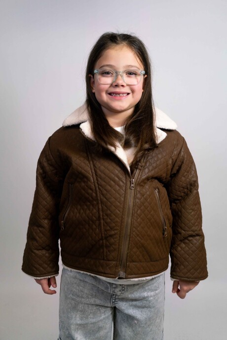 Chaqueta Corderito Chocolate