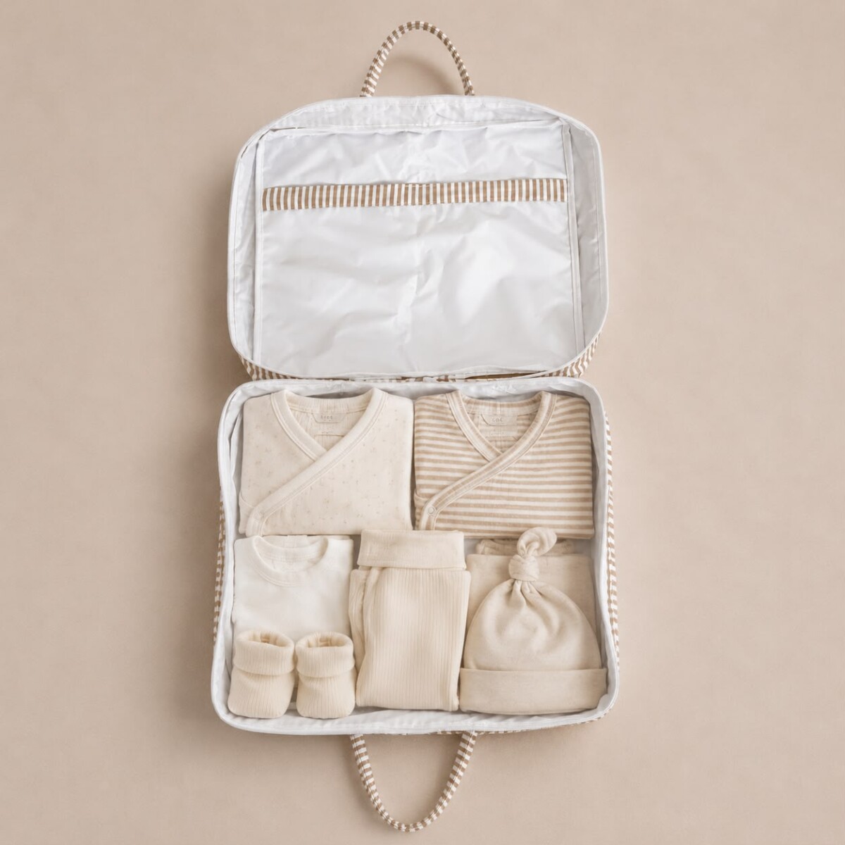 Valija Baby Carry On - Stripes Camel 