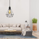 Lampara Colgante Jaula Vintage Diamante Led Lampara Colgante Jaula Vintage Diamante Led