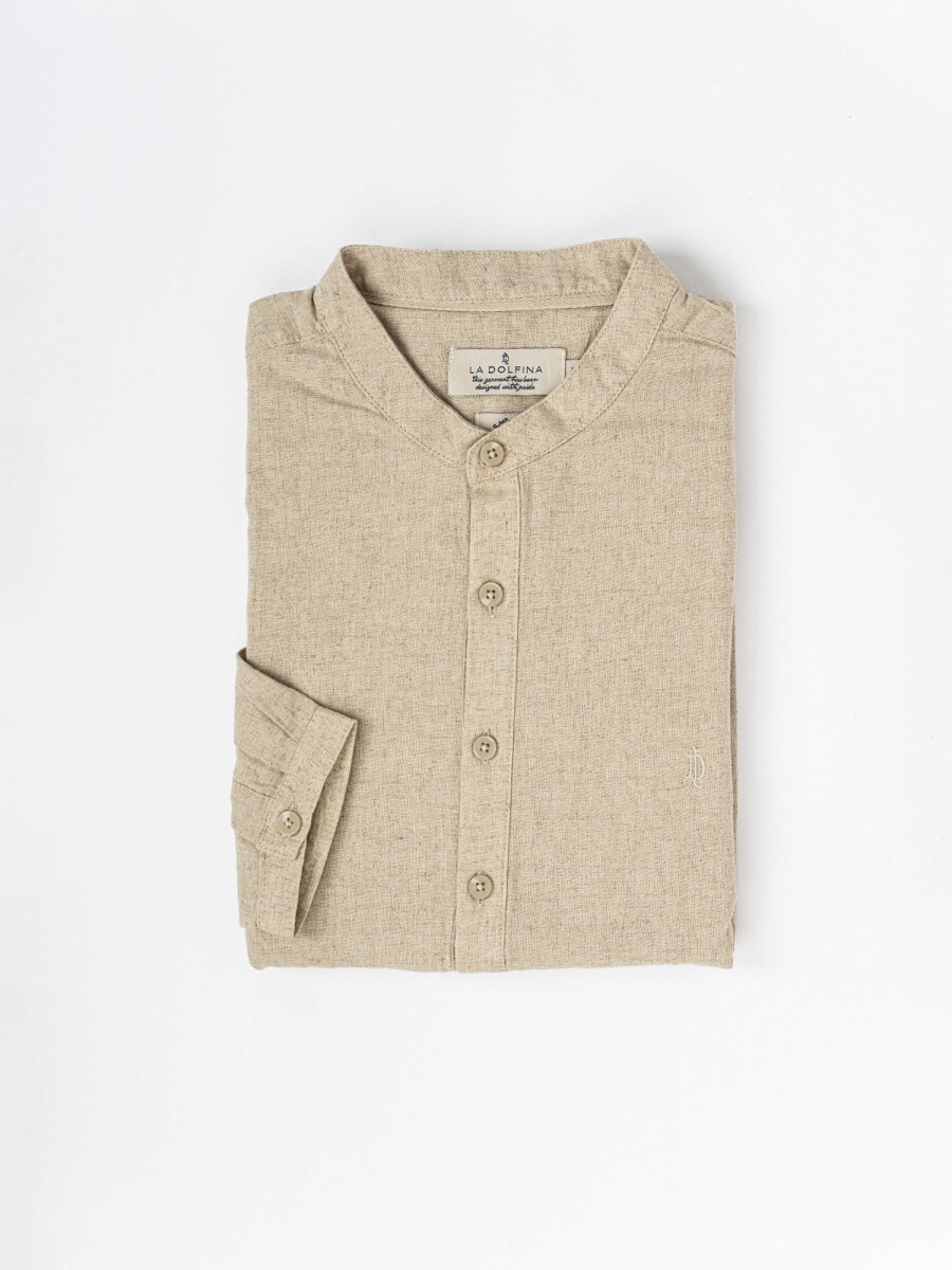 Camisola m/l lino - crudo 