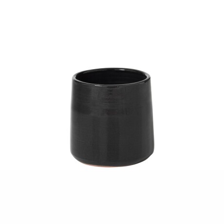 MACETA SMALL CERAMICA NEGRO RENN