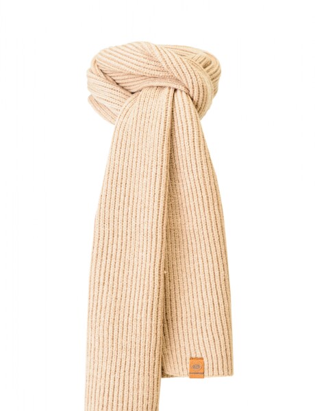 BUFANDA TEJIDA Camel