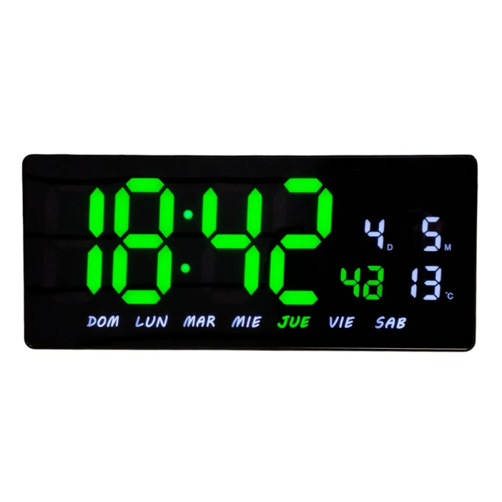 Reloj De Pared Digital 36cm Blanco