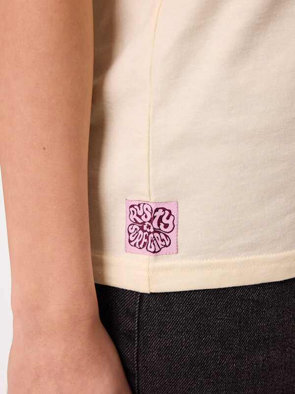 T-SHIRT HIDAYA RUSTY Crema