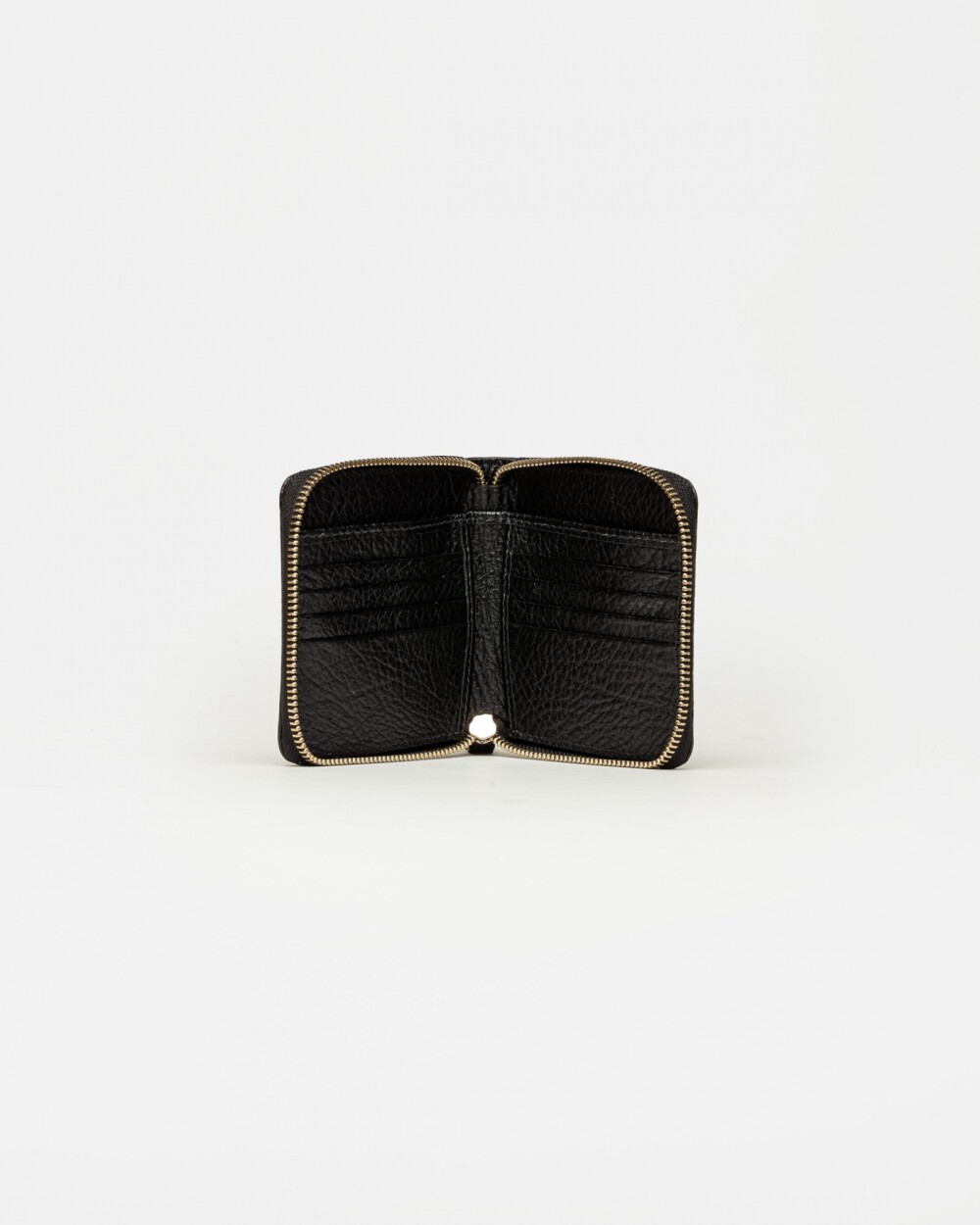 Billetera Denisse en cuero graneado Negro