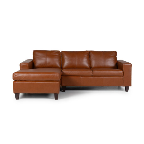 Rinconera Royale - Cuero Básico - Chaise Izquierdo 457 (Brandy)