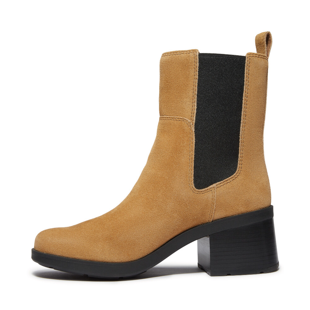 Botas Mid Chelsea Mujer Medium Brown Suede