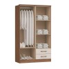 Ropero Toquio 4 Puertas 2 Cajones Macadamia/Blanc Ropero Toquio 4 Puertas 2 Cajones Macadamia/Blanc